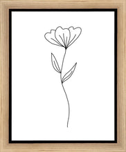 Load image into Gallery viewer, Minimalist Flower White Gallery Wrap
