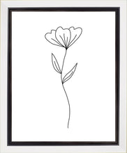 Load image into Gallery viewer, Minimalist Flower White Gallery Wrap
