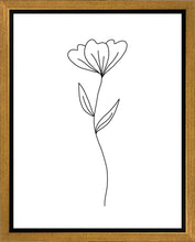 Load image into Gallery viewer, Minimalist Flower White Gallery Wrap
