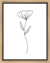 Load image into Gallery viewer, Minimalist Flower White Gallery Wrap
