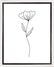 Load image into Gallery viewer, Minimalist Flower White Gallery Wrap
