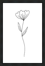 Load image into Gallery viewer, Minimalist Flower White Gallery Wrap
