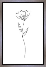 Load image into Gallery viewer, Minimalist Flower White Gallery Wrap
