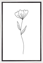 Load image into Gallery viewer, Minimalist Flower White Gallery Wrap

