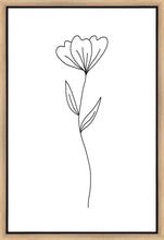 Load image into Gallery viewer, Minimalist Flower White Gallery Wrap
