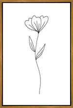 Load image into Gallery viewer, Minimalist Flower White Gallery Wrap
