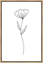 Load image into Gallery viewer, Minimalist Flower White Gallery Wrap

