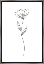 Load image into Gallery viewer, Minimalist Flower White Gallery Wrap
