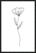 Load image into Gallery viewer, Minimalist Flower White Gallery Wrap

