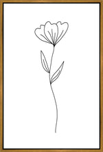 Load image into Gallery viewer, Minimalist Flower White Gallery Wrap
