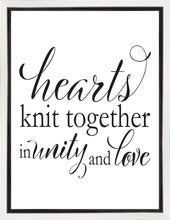 Load image into Gallery viewer, Hearts Knit Gallery Wrap

