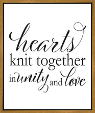 Load image into Gallery viewer, Hearts Knit Gallery Wrap

