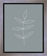 Load image into Gallery viewer, Minimalist Leaves Blue Gallery Wrap
