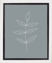 Load image into Gallery viewer, Minimalist Leaves Blue Gallery Wrap
