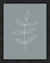 Load image into Gallery viewer, Minimalist Leaves Blue Gallery Wrap
