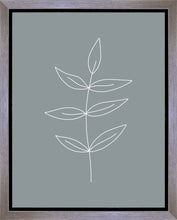 Load image into Gallery viewer, Minimalist Leaves Blue Gallery Wrap
