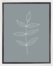 Load image into Gallery viewer, Minimalist Leaves Blue Gallery Wrap
