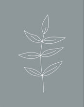 Load image into Gallery viewer, Minimalist Leaves Blue
