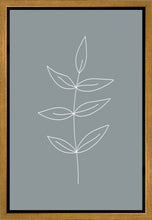Load image into Gallery viewer, Minimalist Leaves Blue Gallery Wrap
