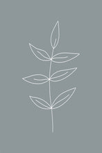 Load image into Gallery viewer, Minimalist Leaves Blue

