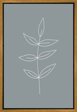 Load image into Gallery viewer, Minimalist Leaves Blue Gallery Wrap
