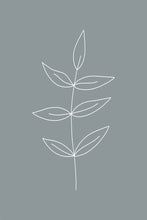 Load image into Gallery viewer, Minimalist Leaves Blue
