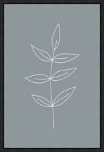 Load image into Gallery viewer, Minimalist Leaves Blue Gallery Wrap
