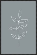 Load image into Gallery viewer, Minimalist Leaves Blue Gallery Wrap
