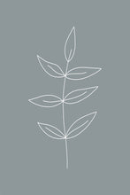 Load image into Gallery viewer, Minimalist Leaves Blue
