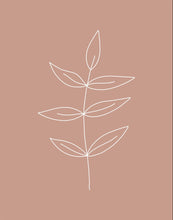 Load image into Gallery viewer, Minimalist Leaves Pink Gallery Wrap

