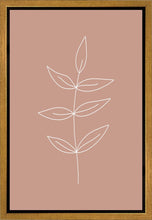 Load image into Gallery viewer, Minimalist Leaves Pink Gallery Wrap
