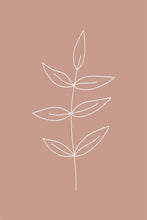 Load image into Gallery viewer, Minimalist Leaves Pink Gallery Wrap
