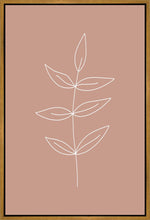 Load image into Gallery viewer, Minimalist Leaves Pink Gallery Wrap
