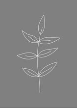 Load image into Gallery viewer, Minimalist Leaves Gray
