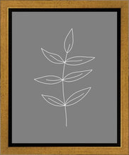 Load image into Gallery viewer, Minimalist Leaves Gray Gallery Wrap
