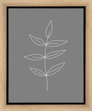 Load image into Gallery viewer, Minimalist Leaves Gray Gallery Wrap
