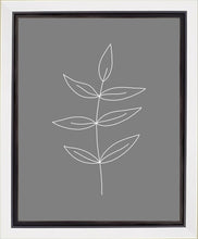Load image into Gallery viewer, Minimalist Leaves Gray Gallery Wrap
