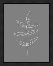 Load image into Gallery viewer, Minimalist Leaves Gray Gallery Wrap

