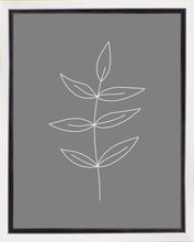 Load image into Gallery viewer, Minimalist Leaves Gray Gallery Wrap
