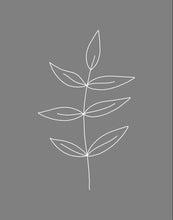 Load image into Gallery viewer, Minimalist Leaves Gray
