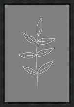 Load image into Gallery viewer, Minimalist Leaves Gray Gallery Wrap
