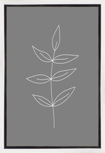 Load image into Gallery viewer, Minimalist Leaves Gray Gallery Wrap
