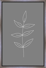 Load image into Gallery viewer, Minimalist Leaves Gray Gallery Wrap
