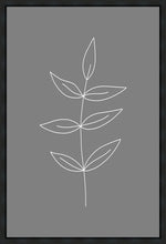 Load image into Gallery viewer, Minimalist Leaves Gray Gallery Wrap
