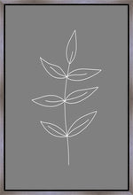 Load image into Gallery viewer, Minimalist Leaves Gray Gallery Wrap
