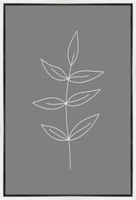 Load image into Gallery viewer, Minimalist Leaves Gray Gallery Wrap
