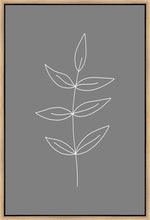 Load image into Gallery viewer, Minimalist Leaves Gray Gallery Wrap
