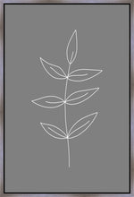 Load image into Gallery viewer, Minimalist Leaves Gray Gallery Wrap

