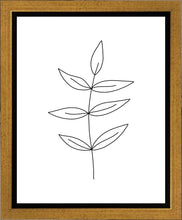 Load image into Gallery viewer, Minimalist Leaves White Gallery Wrap

