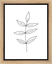 Load image into Gallery viewer, Minimalist Leaves White Gallery Wrap
